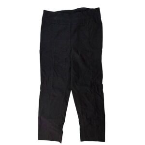 New Directions Stretch Pants Womens Adult Size 10P Black Mid Rise